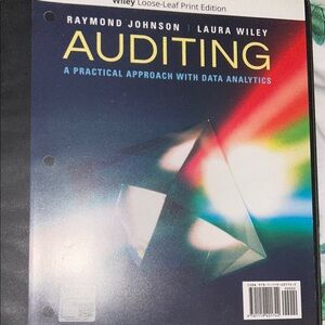 Auditing Textbook by Raymond Johnson and Laura Wiley